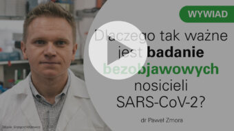 Okładka wywiadu o badaniu bezobjawowych nosicieli SARS-CoV-2